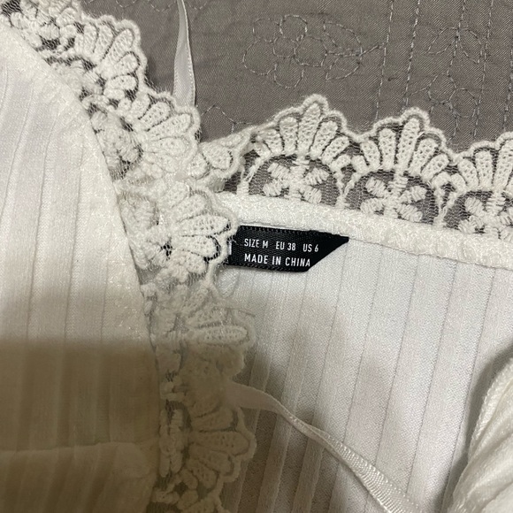 White Crop Top - Picture 4 of 5